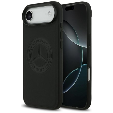 Etui Mercedes Leather Vintage Logo Mag Safe do i Phone Air czarny
