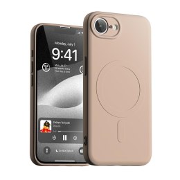 Etui Mercury Semi-Silicone Mag Safe do i Phone 16e różowo-piaskowy