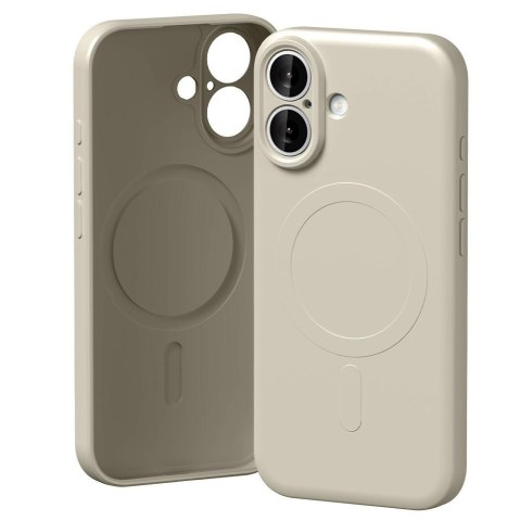 Etui Mercury Semi-Silicone Mag Safe do i Phone 17 kamienny