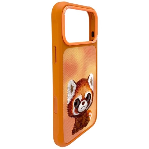 Etui Nimmy Big Eyed Pet 2.0 Raccoon do i Phone 17 Pro pomarańczowy