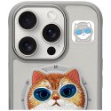 Etui Nimmy Glasses Cool Cat Mag Safe do i Phone 16 Pro Max szary