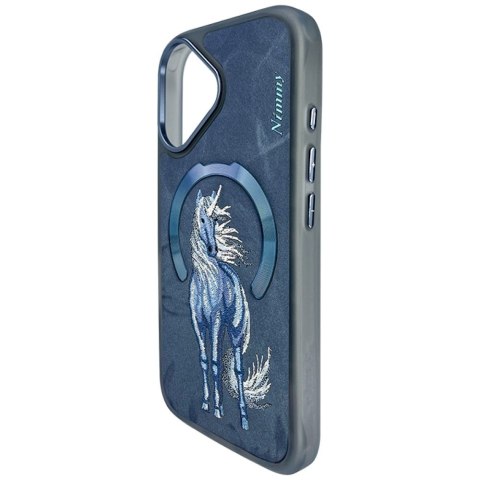 Etui Nimmy Magnetic Fantasy Animal Mag Safe do i Phone 16 niebieski