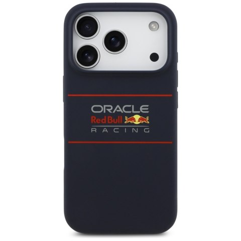 Etui Red Bull Silicone Horizontal Cente red Logo Mag Safe do i Phone 17 Pro Max granatowy