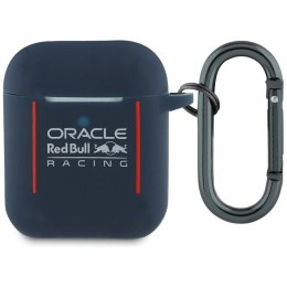 Etui Red Bull Silicone Logo & Lines do Air Pods 1 / 2 granatowy