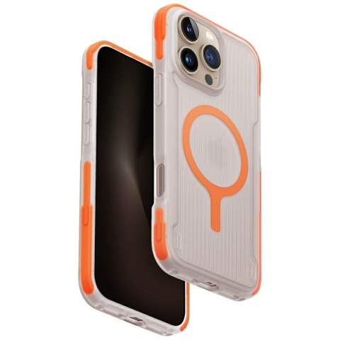 Etui UNIQ Combat Active do i Phone 16 Pro Max Magclick Charging pomarańczowy