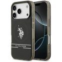 Etui US Polo DH and Bottom Stripe Logo Mag Safe do i Phone 17 Pro czarny