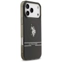 Etui US Polo DH and Bottom Stripe Logo Mag Safe do i Phone 17 Pro Max czarny