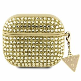 Guess GUA3HDGTPD Air Pods 3 cover złoty/gold Rhinestone Triangle Charm