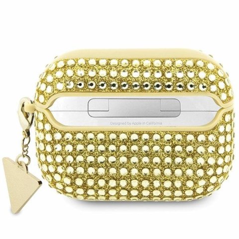 Guess GUAP2HDGTPD Air Pods Pro 2 (2022/2023) cover złoty/gold Rhinestone Triangle Charm