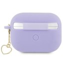 Guess GUAP2LSCHSU Air Pods Pro 2 (2022/2023) cover purpurowy/purple Silicone Charm Heart Collection