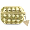 Guess GUAPHDGTPD Air Pods Pro cover złoty/gold Rhinestone Triangle Charm