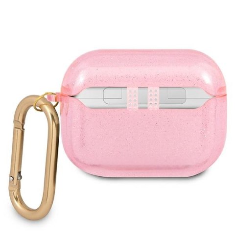 Guess GUAPUCG4GP Air Pods Pro cover różowy/pink Glitter Collection