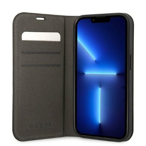 Guess GUBKP14SHG4SHK i Phone 14 / 15 / 136.1" czarny/black book 4G Vintage Gold Logo