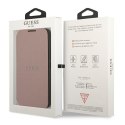 Guess GUBKS22MPSASBPI S22+ S906różowy/pink book Saffiano Stripes