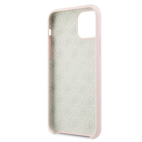 Guess GUHCN58LS4GLP i Phone 11 Prolight pink/jasno różowy hard case Silicone 4G Tone On Tone