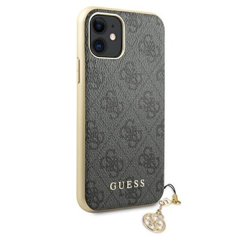 Guess GUHCN61GF4GGR i Phone 11 6,1" / Xrgrey/szary hard case 4G Charms Collection