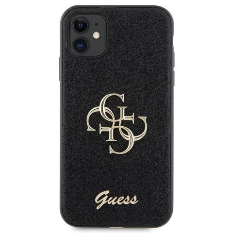 Guess GUHCN61HG4SGK i Phone 11 / Xr 6.1"czarny/black hardcase Glitter Script Big 4G