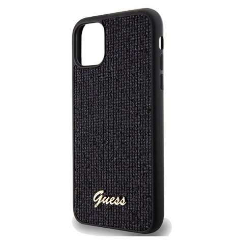 Guess GUHCN61PMSDGSK i Phone 11 / Xr 6.1" czarny/black hardcase Disco Metal Script