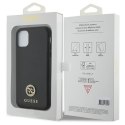 Guess GUHCN61PS4DGPK i Phone 11 / Xr 6.1" czarny/black hardcase Strass Metal Logo
