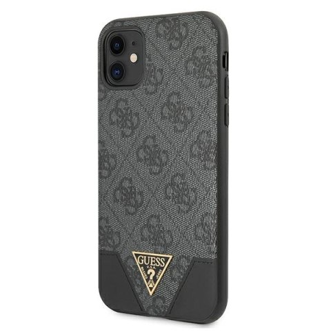 Guess GUHCN61PU4GHBK i Phone 11 6,1" / Xrszary/grey hardcase 4G Triangle Collection