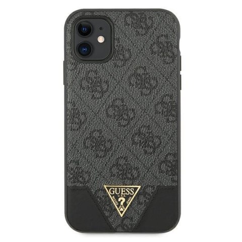 Guess GUHCN61PU4GHBK i Phone 11 6,1" / Xrszary/grey hardcase 4G Triangle Collection