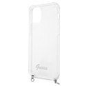 Guess GUHCP12LKC4GSSI i Phone 12 Pro Max 6,7" Transparent hardcase 4G Silver Chain