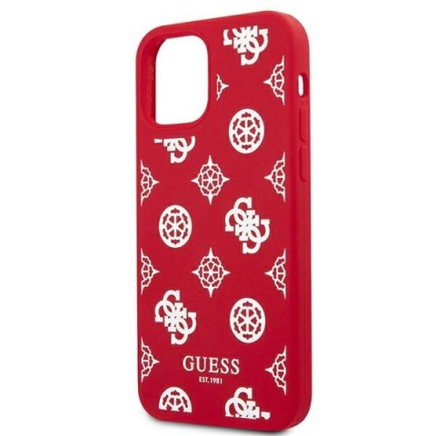 Guess GUHCP12LLSPEWRE i Phone 12 Pro Max6,7" czerwony/red hard case Peony Collection