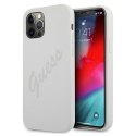 Guess GUHCP12LLSVSCR i Phone 12 Pro Max6,7" kremowy/cream hardcase Script Vintage