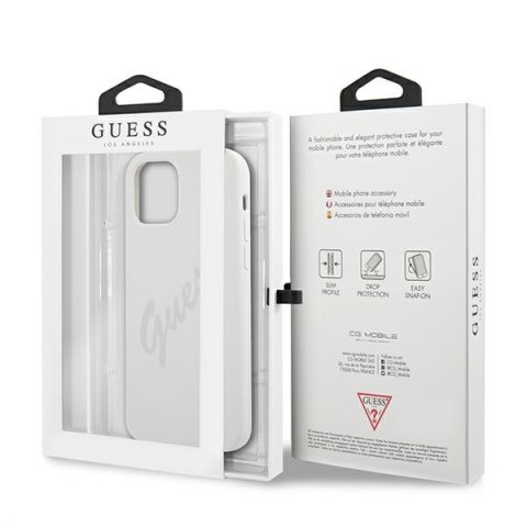 Guess GUHCP12LLSVSCR i Phone 12 Pro Max6,7" kremowy/cream hardcase Script Vintage