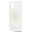 Guess GUHCP12LPCUGL4GTR i Phone 12 Pro Max 6,7" transparent hard case Glitter 4G Big Logo