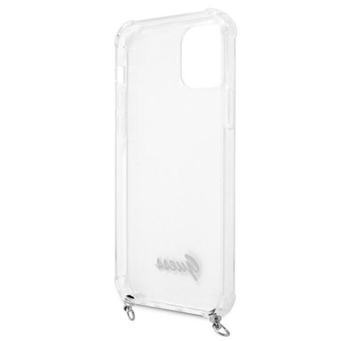 Guess GUHCP12MKC4GSSI i Phone 12/12 Pro6,1" Transparent hardcase 4G Silver Chain
