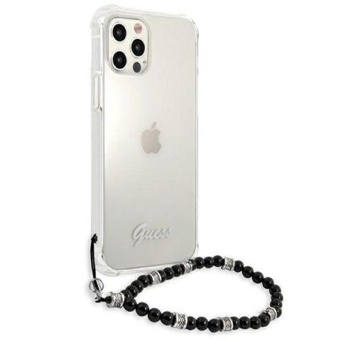 Guess GUHCP12MKPSBK i Phone 12/12 Pro6,1" Transparent hardcase Black Pearl