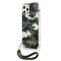 Guess GUHCP12MKSARKA i Phone 12/12 Pro6,1" zielony/khaki hardcase Camo Collection