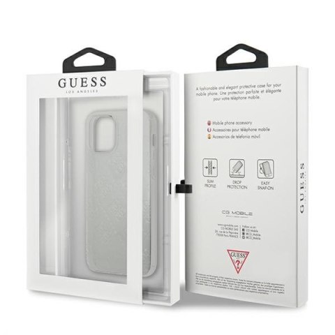 Guess GUHCP12S3D4GTR i Phone 12 mini5,4" transparent hardcase 4G 3D Pattern Collection