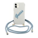 Guess GUHCP12SCRTVSBL i Phone 12 mini 5,4" niebieski/blue hardcase Script Vintage
