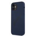 Guess GUHCP12SLSVSBL i Phone 12 mini5,4" niebieski/blue hardcase Script Vintage