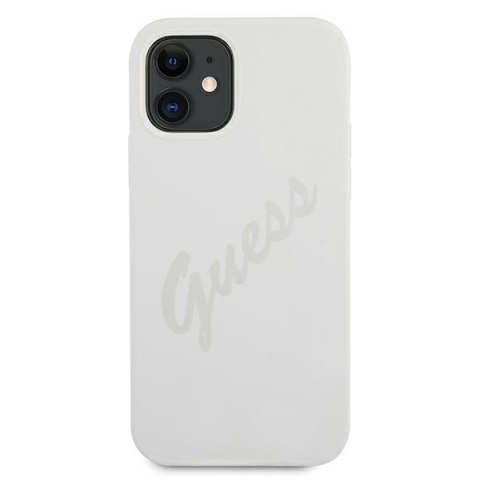 Guess GUHCP12SLSVSCR i Phone 12 mini5,4" kremowy/cream hardcase Script Vintage