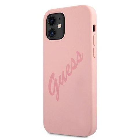 Guess GUHCP12SLSVSPI i Phone 12 mini5,4" różowy/pink hardcase Script Vintage