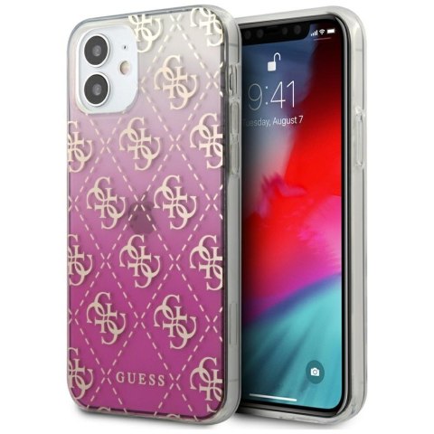 Guess GUHCP12SPCU4GGPI i Phone 12 mini5,4" różowy/pink hardcase 4G Gradient
