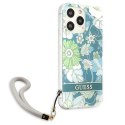 Guess GUHCP13XHFLSN i Phone 13 Pro Max6,7" zielony/green hardcase Flower Strap