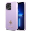 Guess GUHCP13XPS4MU i Phone 13 Pro Max 6,7" purpurowy/purple hardcase Saffiano 4G Small Metal Logo