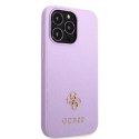 Guess GUHCP13XPS4MU i Phone 13 Pro Max 6,7" purpurowy/purple hardcase Saffiano 4G Small Metal Logo