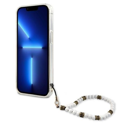 Guess GUHCP13LKPSWH i Phone 13 Pro / 13 6,1" Transparent hardcase White Pearl