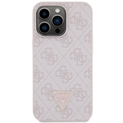 Guess GUHCP13LP4TDSCPP i Phone 13 Pro /13 6.1" różowy/pink hardcase Crossbody 4G Metal Logo