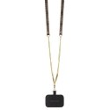 Guess GUHCP13LP4TDSCPW i Phone 13 Pro / 13 6.1" brązowy/brown hardcase Crossbody 4G Metal Logo