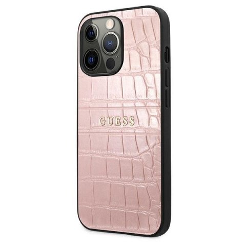 Guess GUHCP13LPCRBPI i Phone 13 Pro / 136,1" różowy/pink Croco Strap Collection