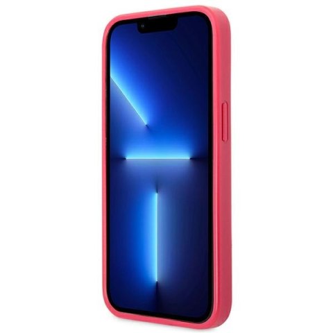 Guess GUHCP13LPS4MF i Phone 13 Pro / 13 6,1" różowy/pink hardcase Saffiano 4G Small Metal Logo