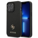 Guess GUHCP13LPS4MK i Phone 13 Pro / 13 6,1" czarny/black hardcase Saffiano 4G Small Metal Logo