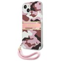Guess GUHCP13MKCABPI i Phone 13 / 14 / 156.1" różowy/pink hardcase Camo Strap Collection