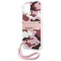 Guess GUHCP13MKCABPI i Phone 13 / 14 / 156.1" różowy/pink hardcase Camo Strap Collection